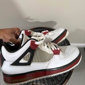 Nike Air Jordan Fusion 4 White Varsity Red
